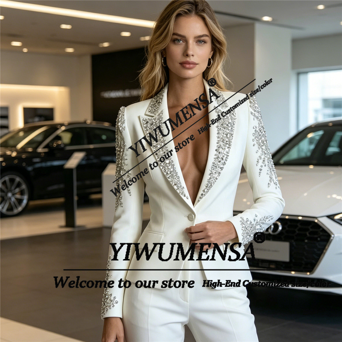 Luxury Women Suits 2 Pieces Se - Women Formal Wear Pants บทวิจารณ์และราคา