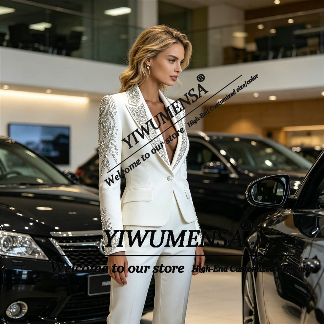 Luxury Women Suits 2 Pieces Se - Women Formal Wear Pants บทวิจารณ์และราคา