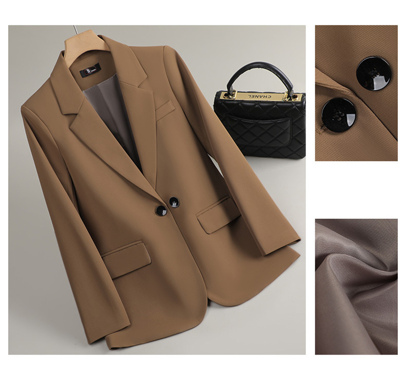 Autumn Long Sleeve Outwear Bla - Formal Winter Wear Women Jacket บทวิจารณ์และราคา