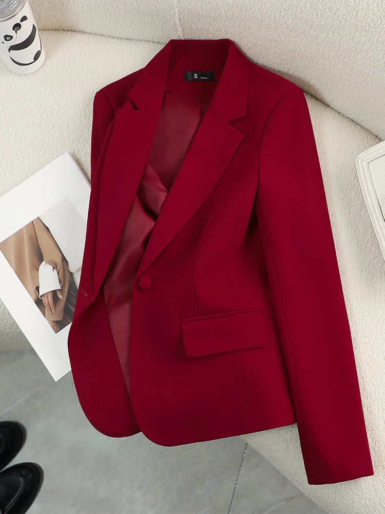 Women Blazer Ladies Red Green  - Formal Winter Wear Women Jacket บทวิจารณ์และราคา