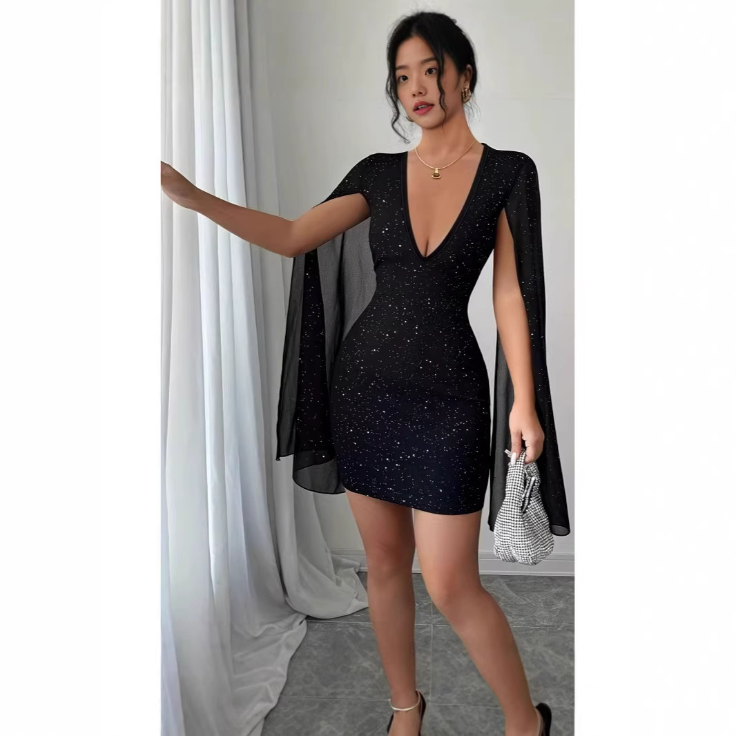 V Neck Bodycon Midi Dress Eleg - Formal Wear Women Us บทวิจารณ์และราคา