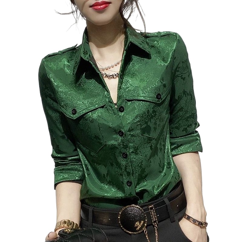 Female Tops Spring and Autumn  - Women Formal Office Wear Tops บทวิจารณ์และราคา