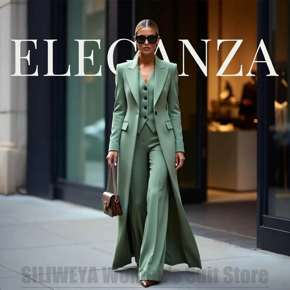 Chic Women's Suit Set Three Pi - Women Formal Wear Pants บทวิจารณ์และราคา