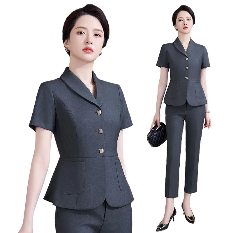 Pop 2024 Summer Formal OL Styl - Women Formal Wear For Interview บทวิจารณ์และราคา