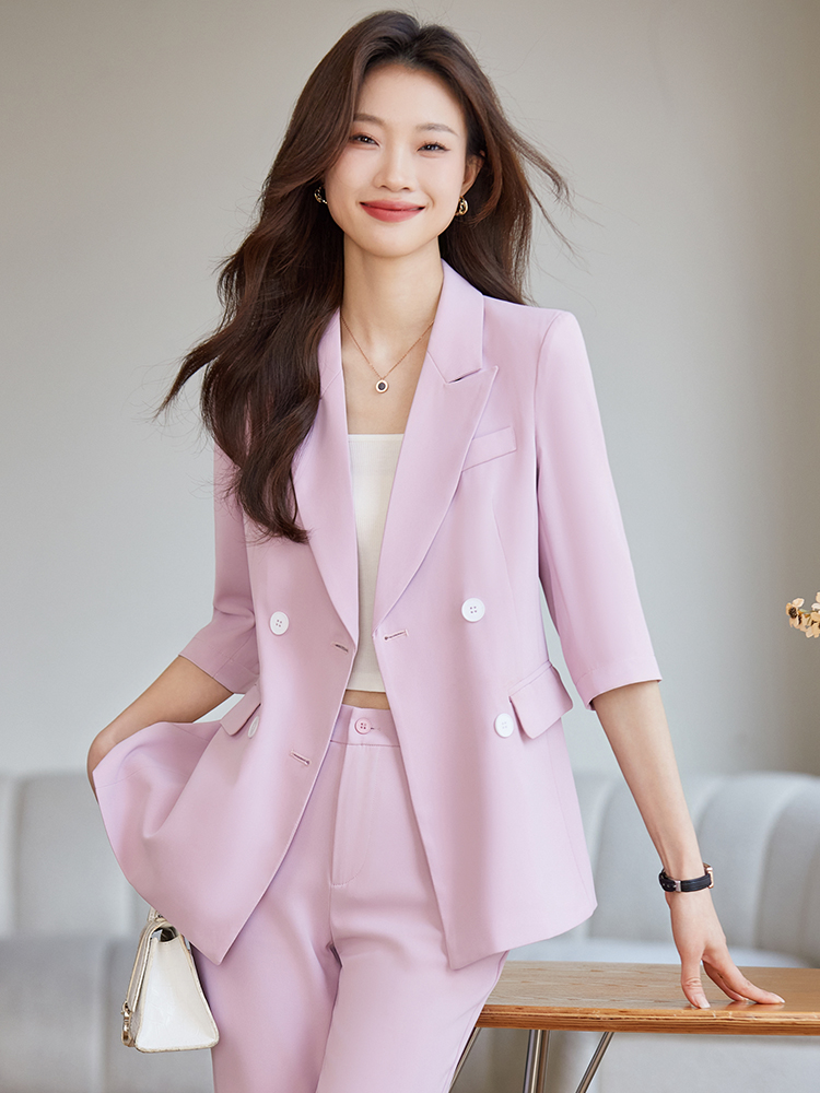 Spring Thin Professional Suit  - Women Formal Wear For Interview บทวิจารณ์และราคา