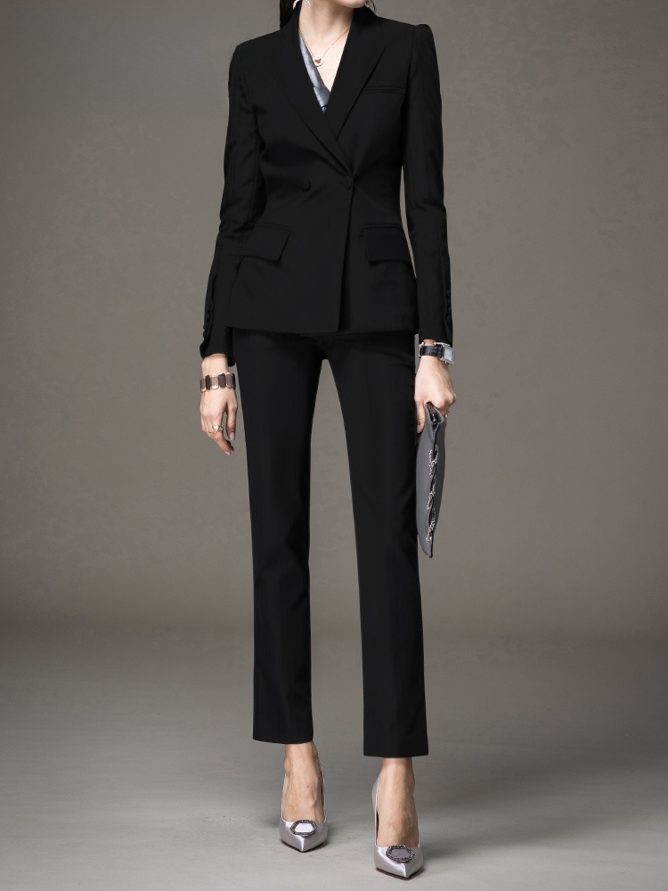Professional Black Suit Set fo - Women Formal Wear For Interview บทวิจารณ์และราคา