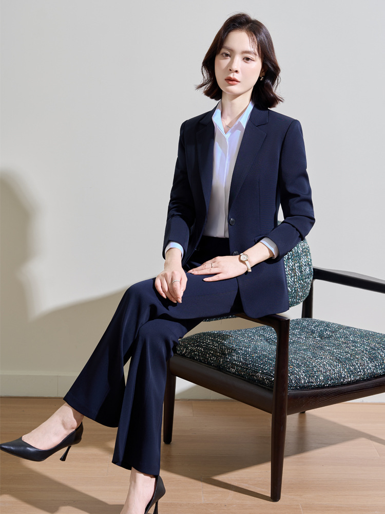 Navy blue professional suit fo - Women Formal Wear For Interview บทวิจารณ์และราคา