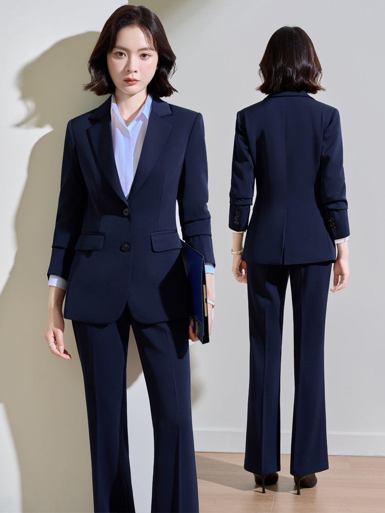 Navy blue professional suit fo - Women Formal Wear For Interview บทวิจารณ์และราคา