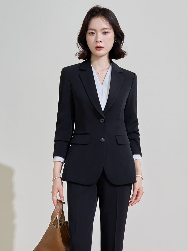 Navy blue professional suit fo - Women Formal Wear For Interview บทวิจารณ์และราคา