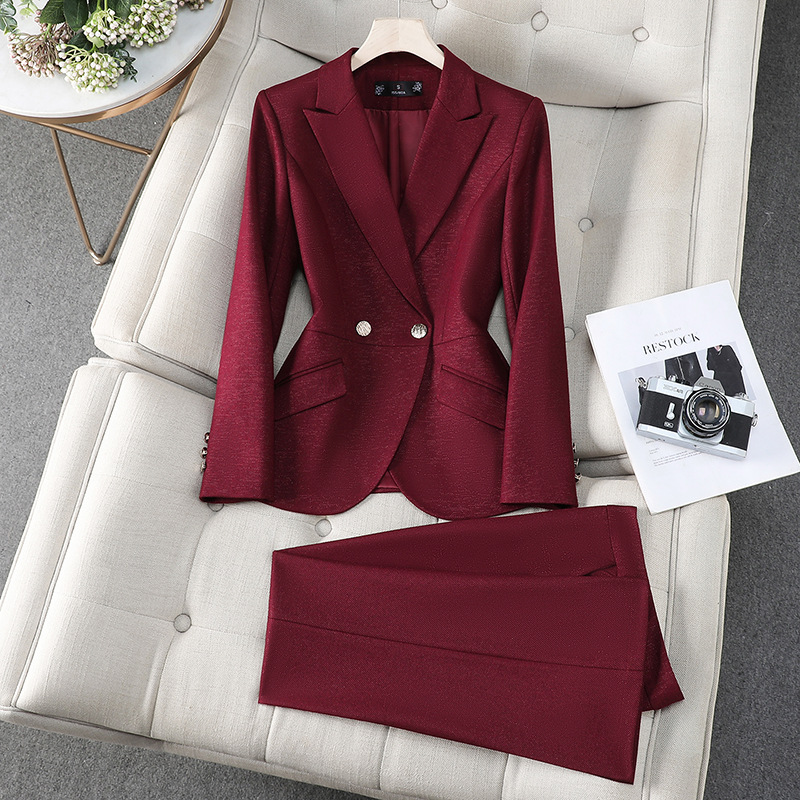 Autumn Winter Ladies Pant Suit - Formal Winter Wear Women Jacket บทวิจารณ์และราคา