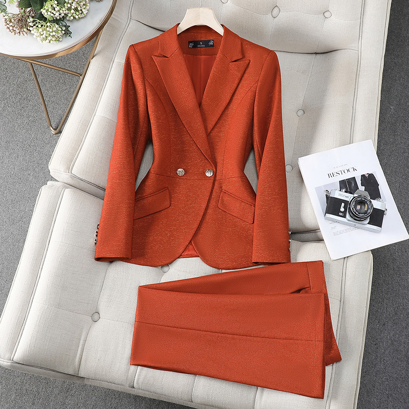 Autumn Winter Ladies Pant Suit - Formal Winter Wear Women Jacket บทวิจารณ์และราคา