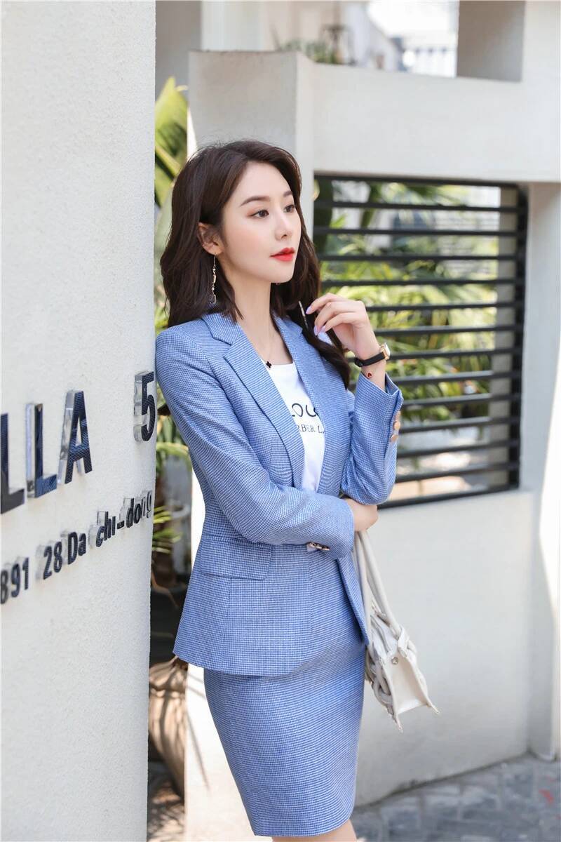 Novelty Green Uniform Designs  - Women Formal Wear For Interview บทวิจารณ์และราคา