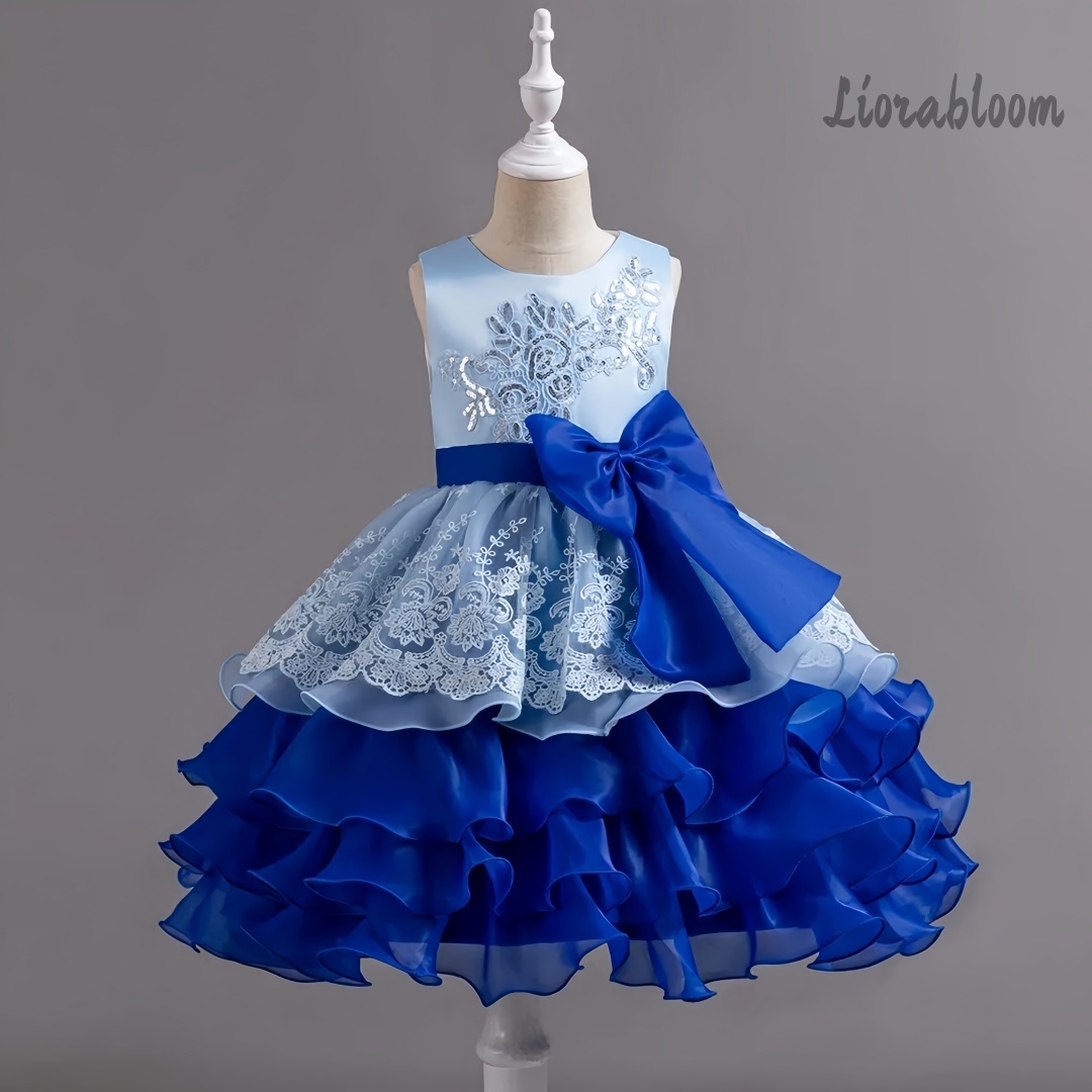 Girls' Dress With Large Bow Sl - Formal Wear Women Us บทวิจารณ์และราคา