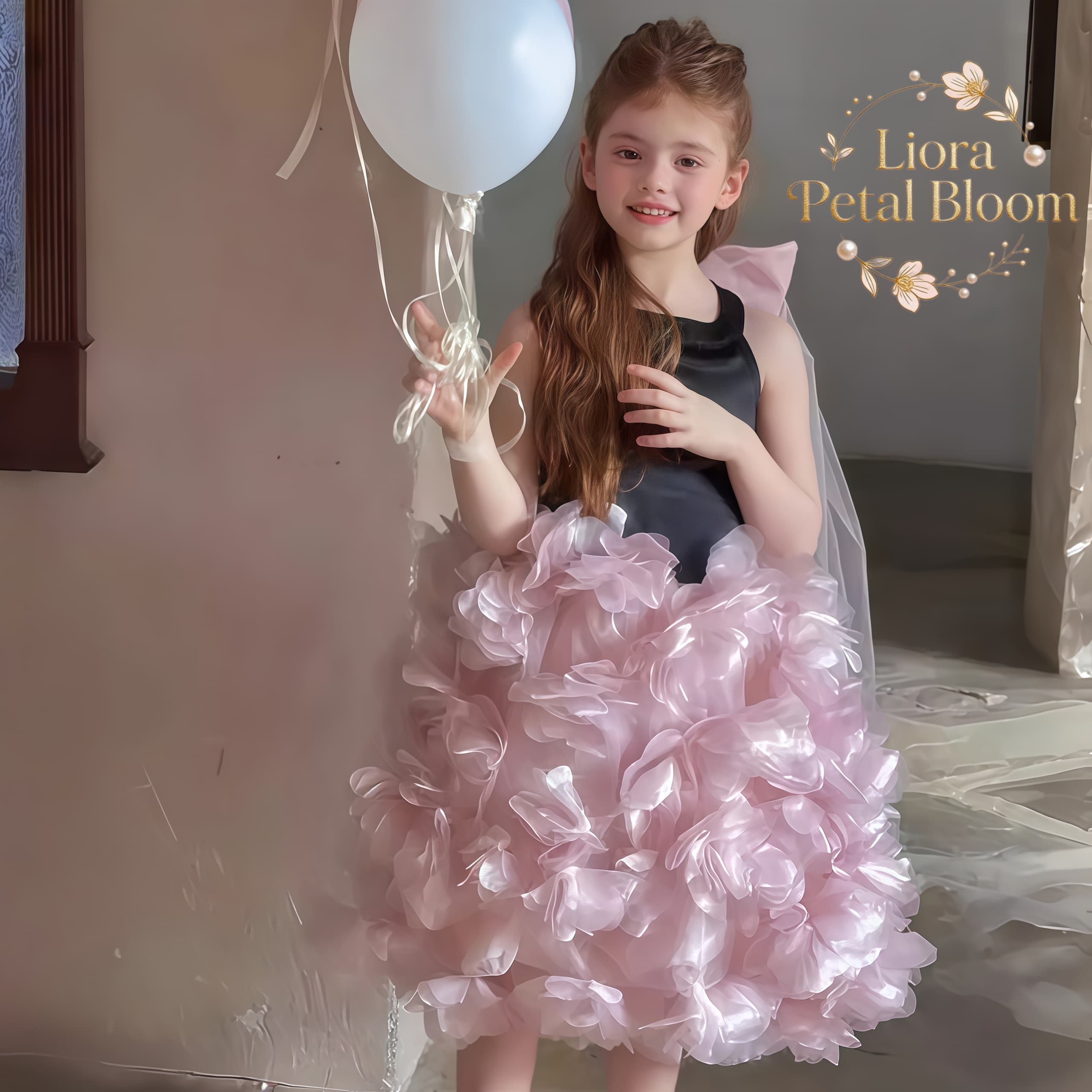 Girls' Black Floral Tulle Dres - Formal Wear Women Us บทวิจารณ์และราคา