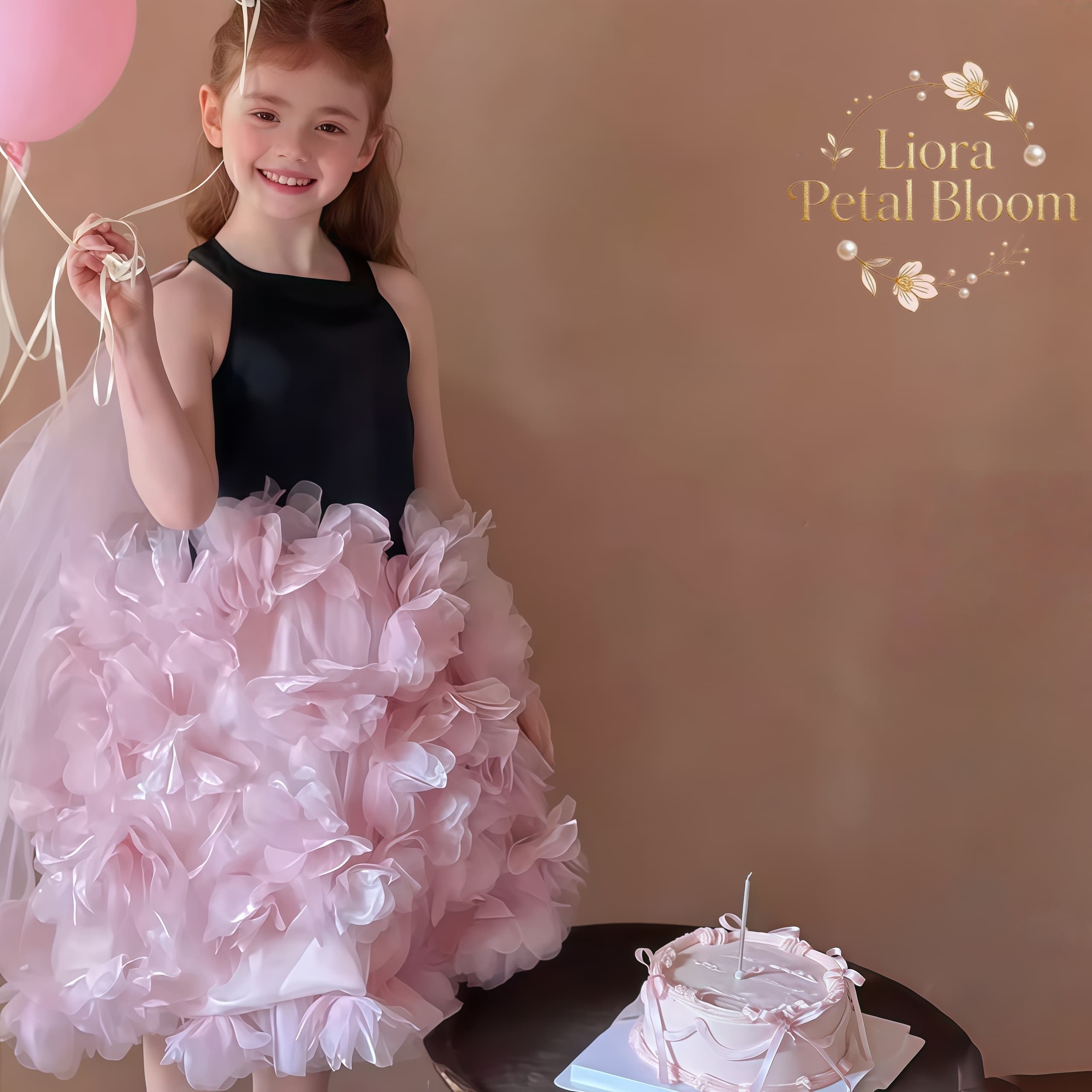 Girls' Black Floral Tulle Dres - Formal Wear Women Us บทวิจารณ์และราคา