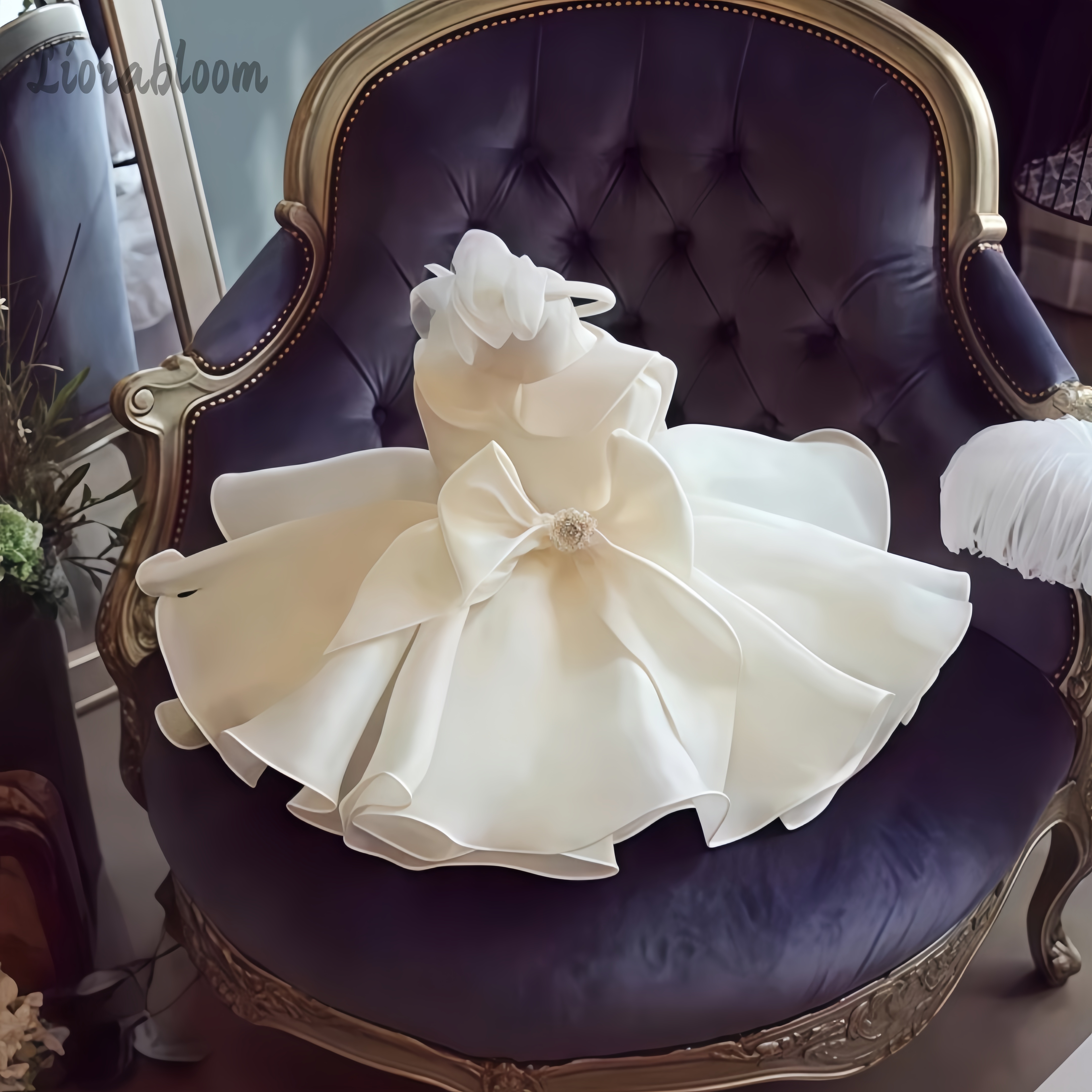 White Pearl Embellished Dress  - Formal Wear Women Us บทวิจารณ์และราคา