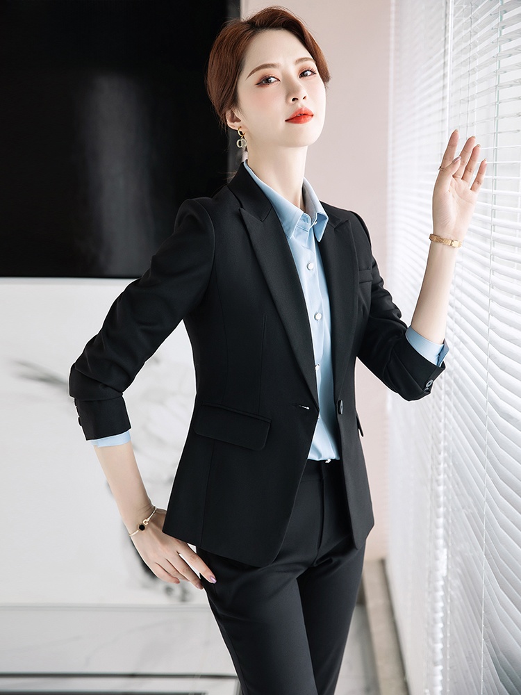 Gray Suit Set for Women Spring - Women Formal Wear For Interview บทวิจารณ์และราคา