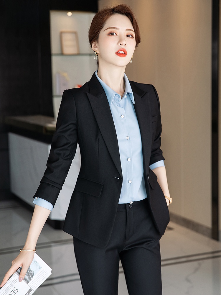Gray Suit Set for Women Spring - Women Formal Wear For Interview บทวิจารณ์และราคา