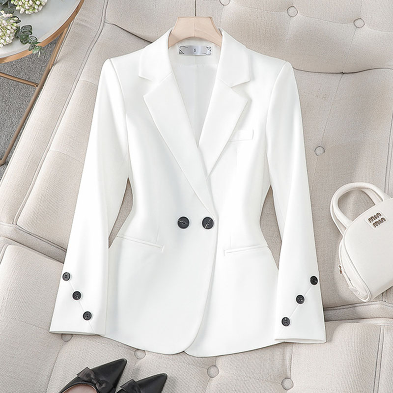 2025 New Spring Autumn White B - Formal Winter Wear Women Jacket บทวิจารณ์และราคา
