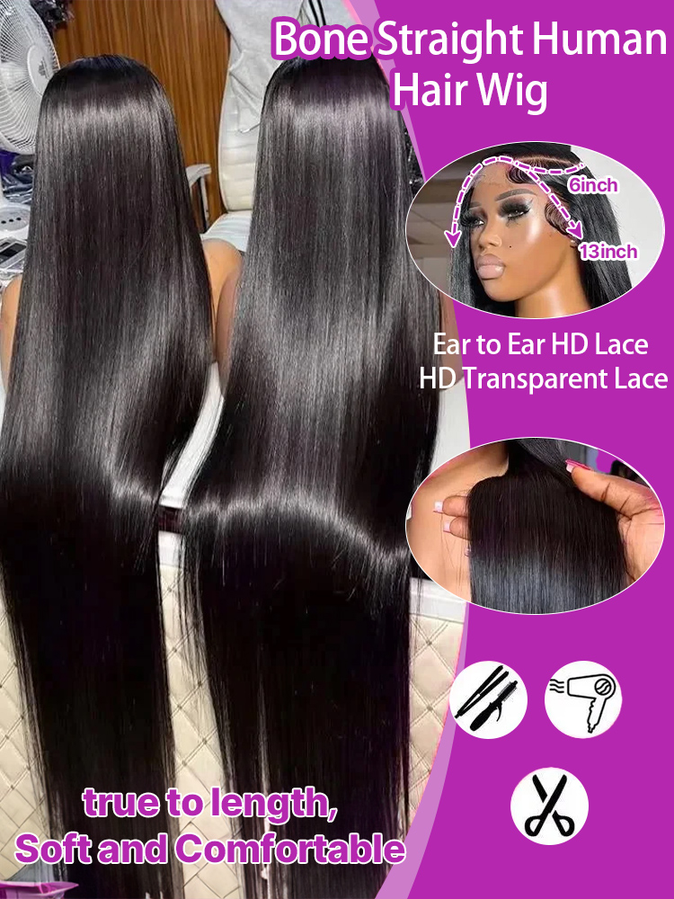 13x4 HD Lace Front Wig 250% De - Formal Wear Women Us บทวิจารณ์และราคา