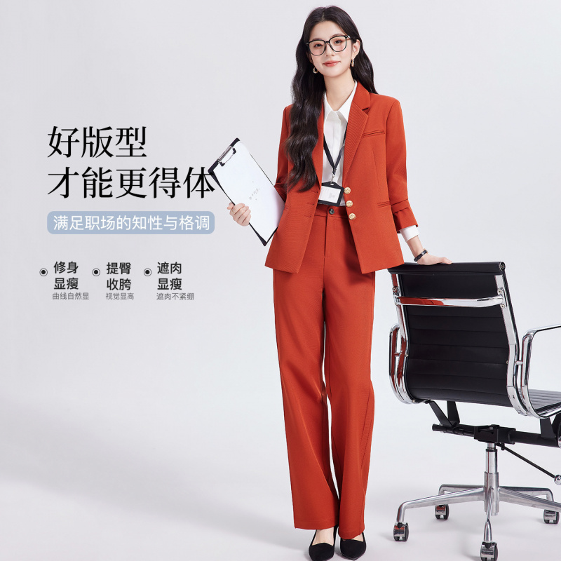 Khaki women's suit set, high-e - Women Formal Wear For Interview บทวิจารณ์และราคา