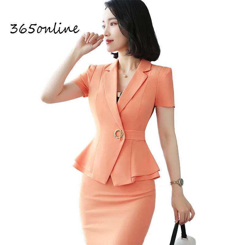 Formal Uniform Styles Blazers  - Women Formal Office Wear Tops บทวิจารณ์และราคา