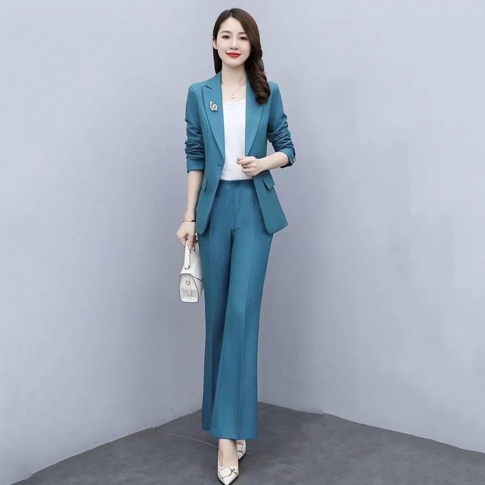 2 Pcs/Set Lady Formal Coat Pan - Women Formal Wear Pants บทวิจารณ์และราคา
