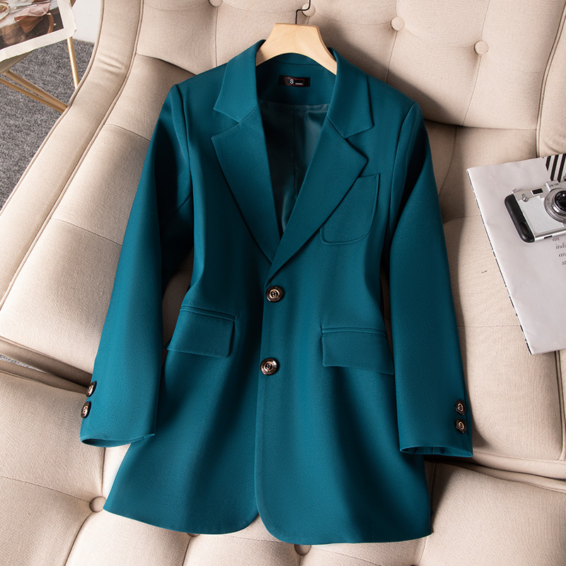 Blue Black Green Women Formal  - Formal Winter Wear Women Jacket บทวิจารณ์และราคา